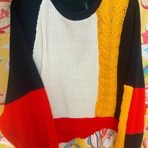 New Color Block Sweater